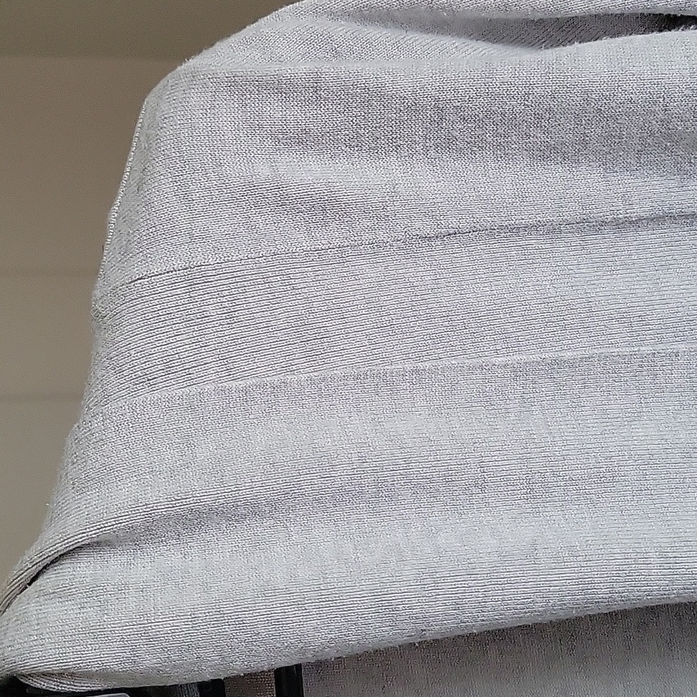 Cyrus Open Cardigan Sweater Light Gray Shawl Collar Small - Picture 2 of 3